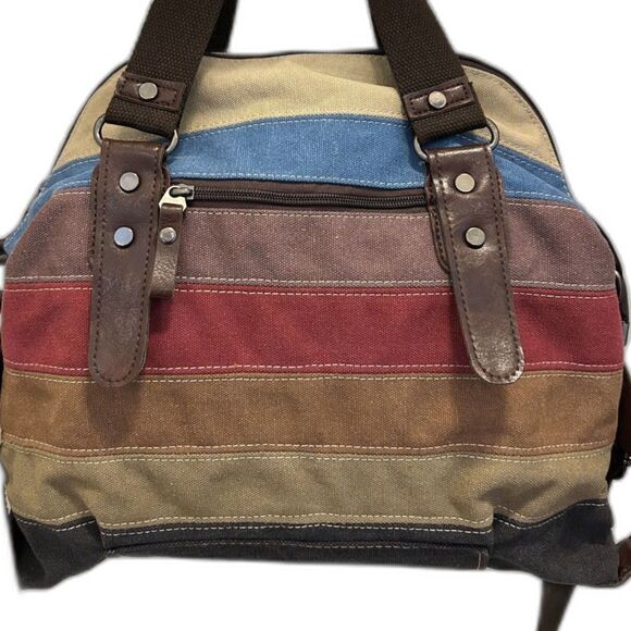 Multi-Color Canvas Tote Bag - Picture 1 of 7